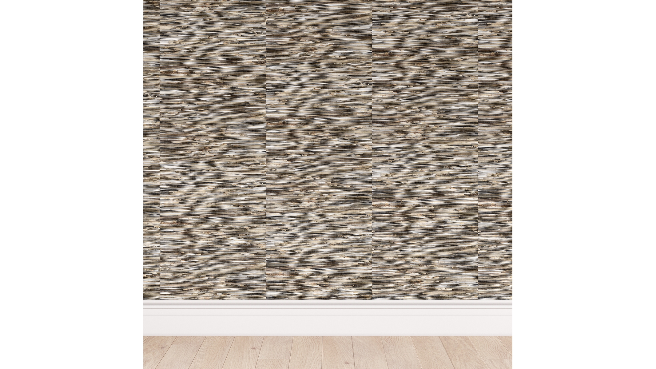 Grasscloth Wallpaper, Midnight Raffia - Image 1