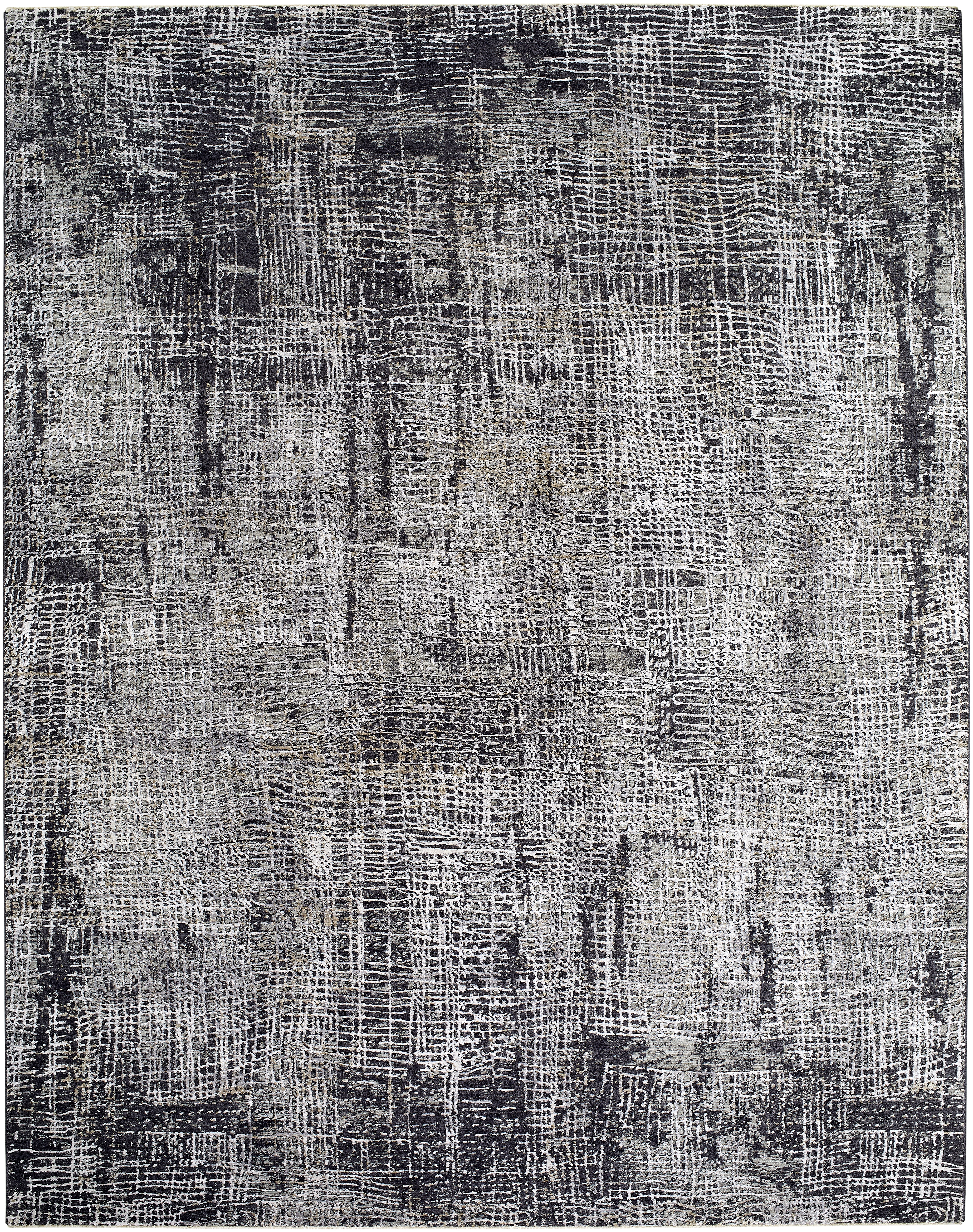 Gakko Black Indoor 2'7" x 10' Machine Woven Rug - Image 0