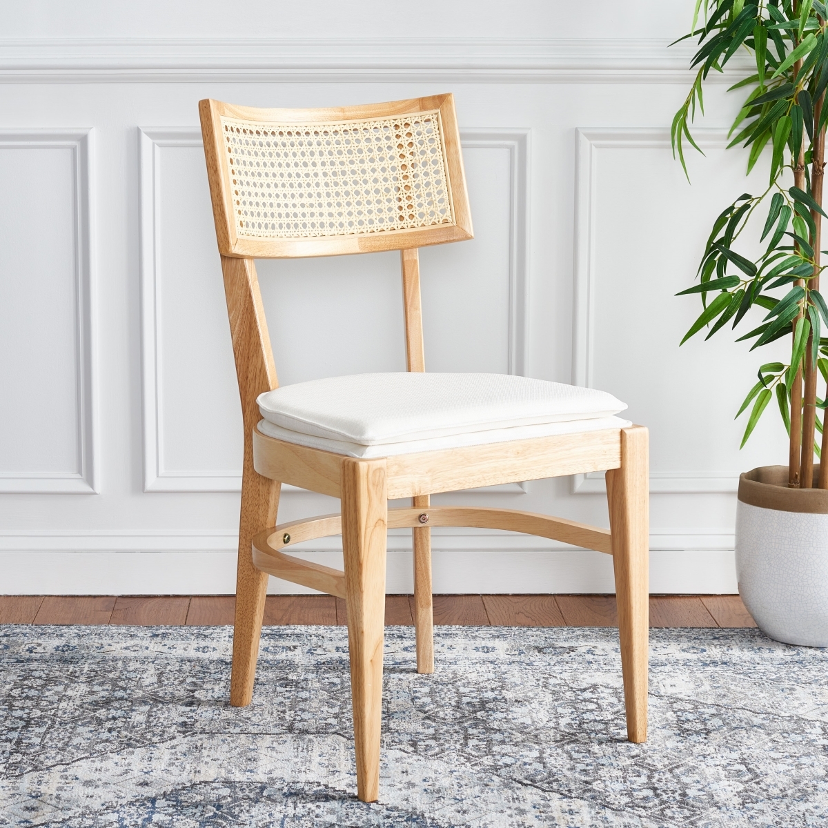Galway Cane Dining Chair - Natural - Safavieh - Image 1