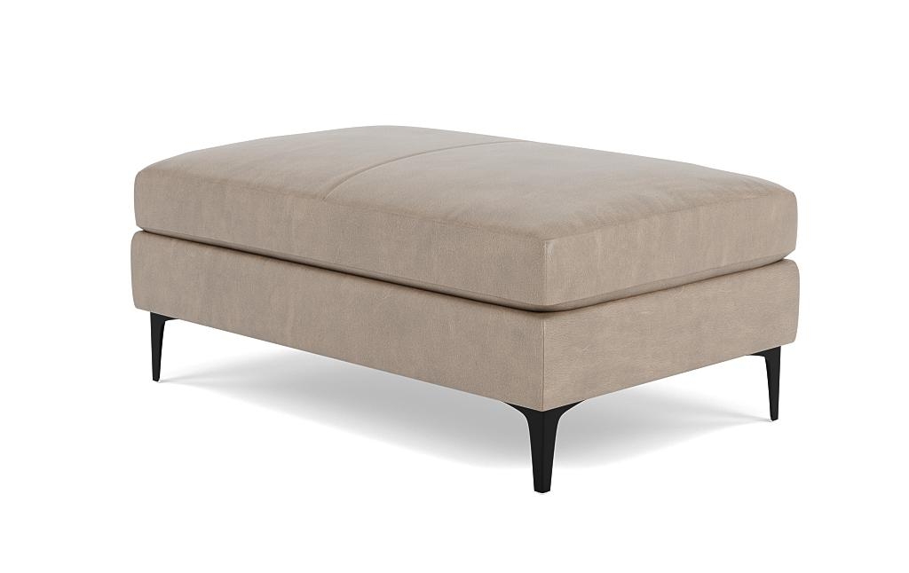 Sloan Leather Ottoman - Image 2