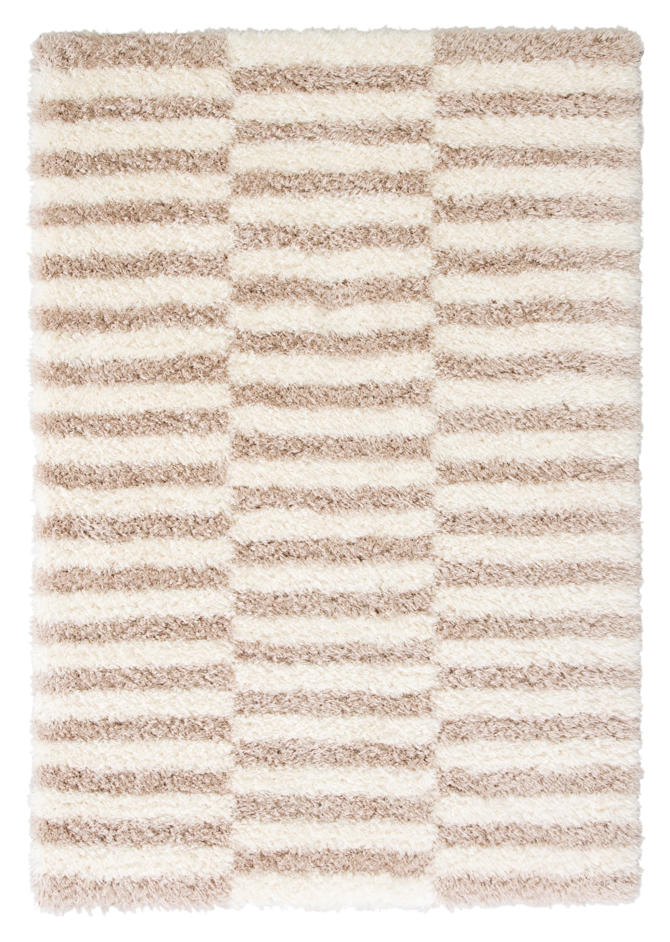 Soraya Stripes Ivory/ Pink Area Rug (8'10"X12') - Image 0