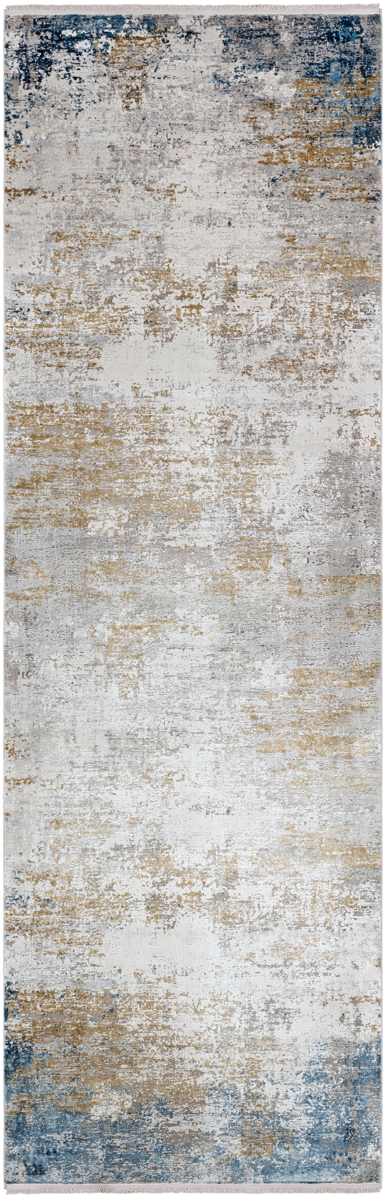 Solar Gray Indoor 3'3" x 9'10" Machine Woven Rug - Image 0