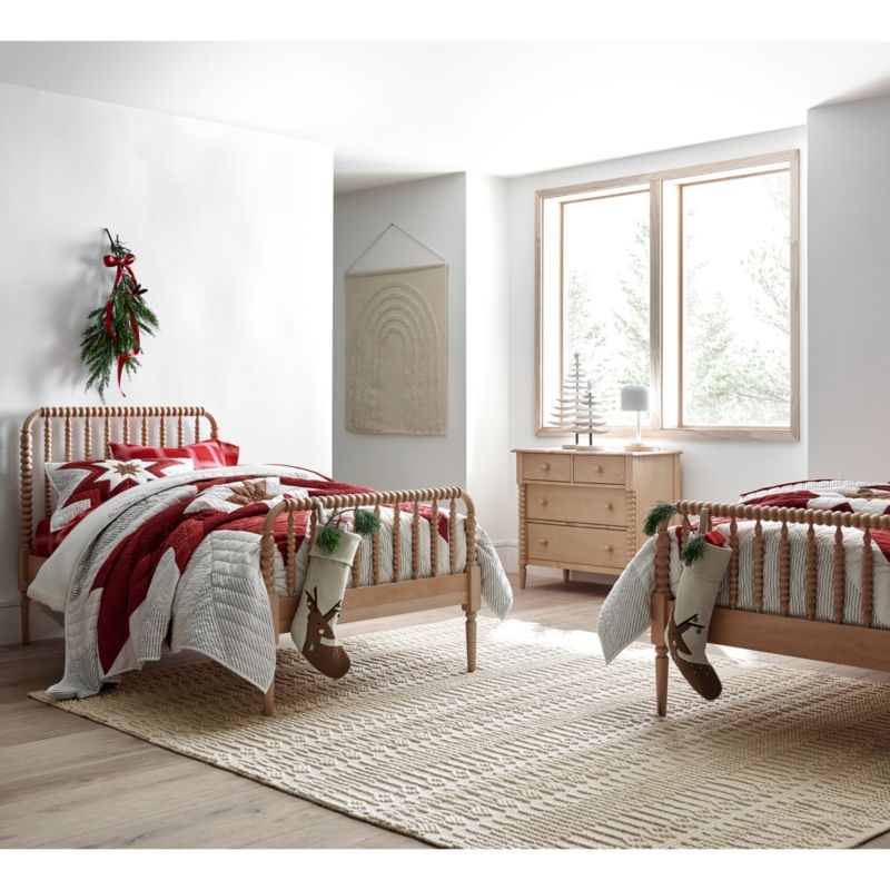 Jenny Lind 54" Maple Wood Wide 7-Drawer Kids Dresser - Image 4