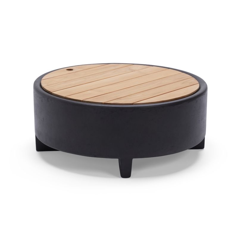 Neighbor ™ Rook Round Charcoal Natural Gas Fire Table - Image 2