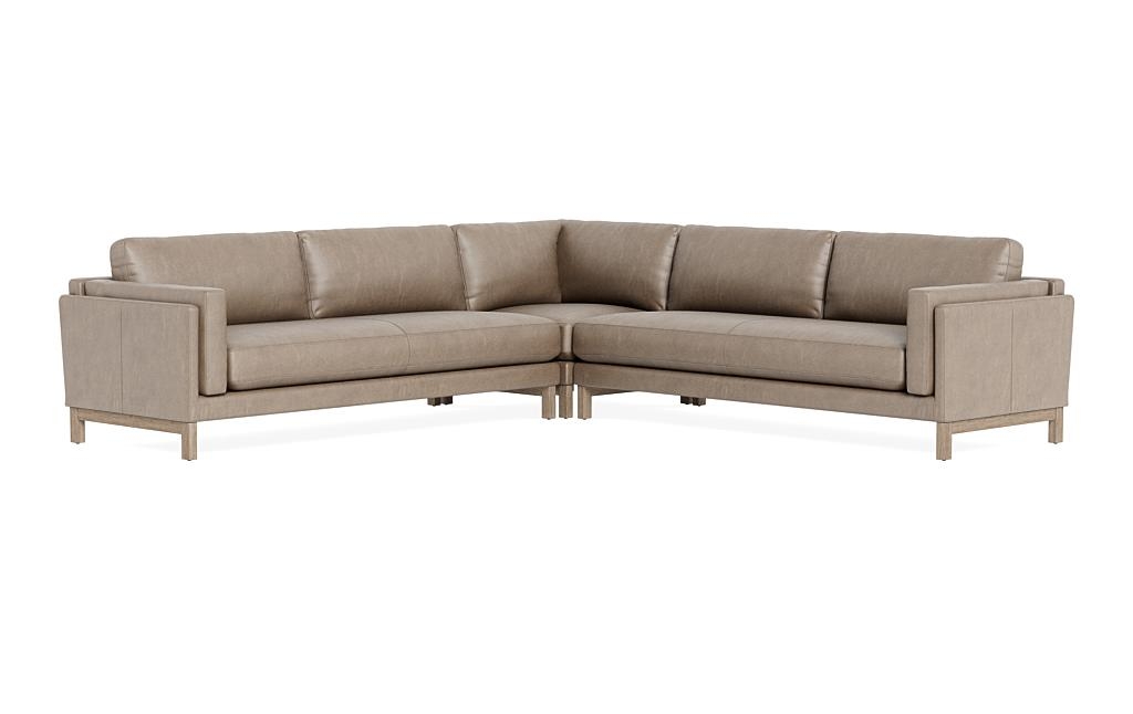 Gaby Leather 4-Seat Corner Sectional - Image 2