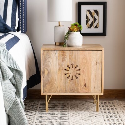 Cornell Solid Wood Nightstand in Natural - Image 0