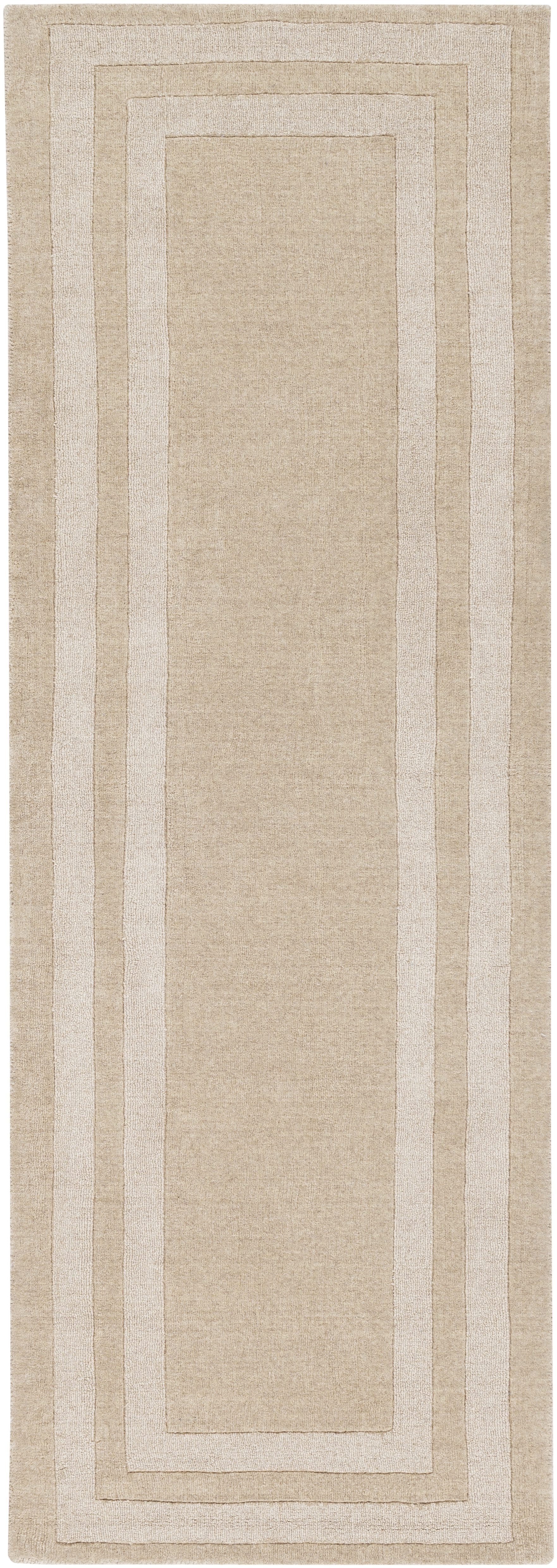 Sorrento Beige Indoor 2'6" x 8' Handmade Rug - Image 0