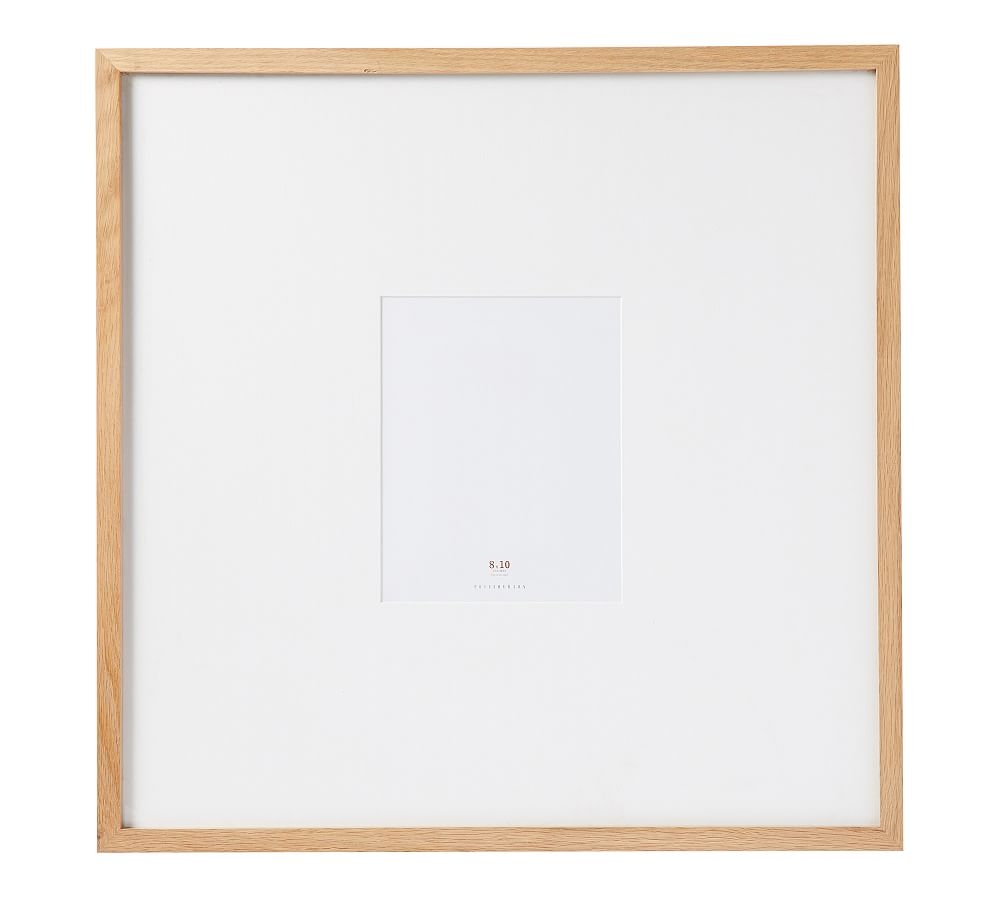 Wood Gallery Single Opening Oversized Mat Frame, 8x10 (25x25 overall) - Natural - Image 0