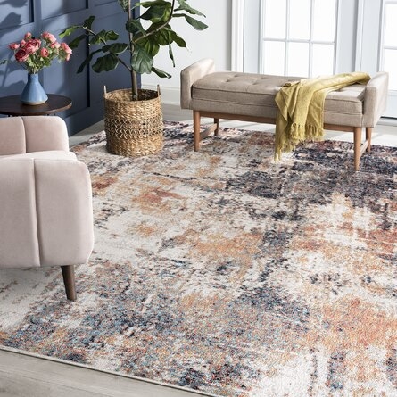 Leffingwell Gray/Brown/Cream Area Rug - Image 5