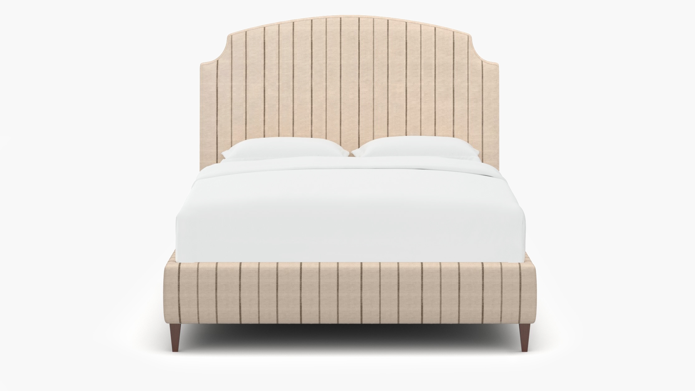 Cove Bed, Cocoa Felix, Walnut Square Tapered Leg, Twin - Image 0