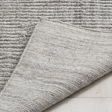 Recycled Ribbed Rug, 7x10, Light Gray - Image 2