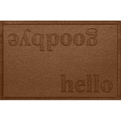 Adona Hello/Goodbye 36 in. x 24 in. Non-Slip Outdoor Door Mat - Image 0