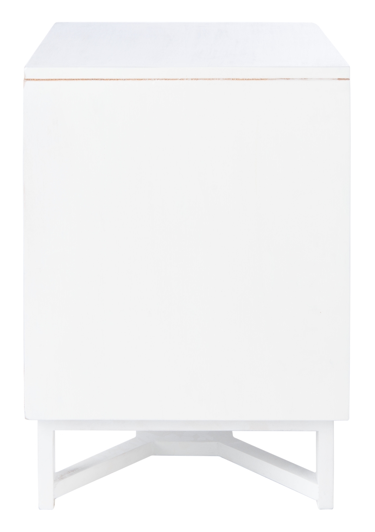 Hedwig 2 Drawer Nightstand - White / Natural - Safavieh - Image 6