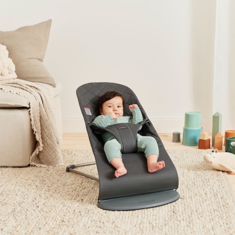 BABYBJÖRN ™ Bouncer Bliss Woven Quilt Anthracite Baby Bouncer Chair - Image 2