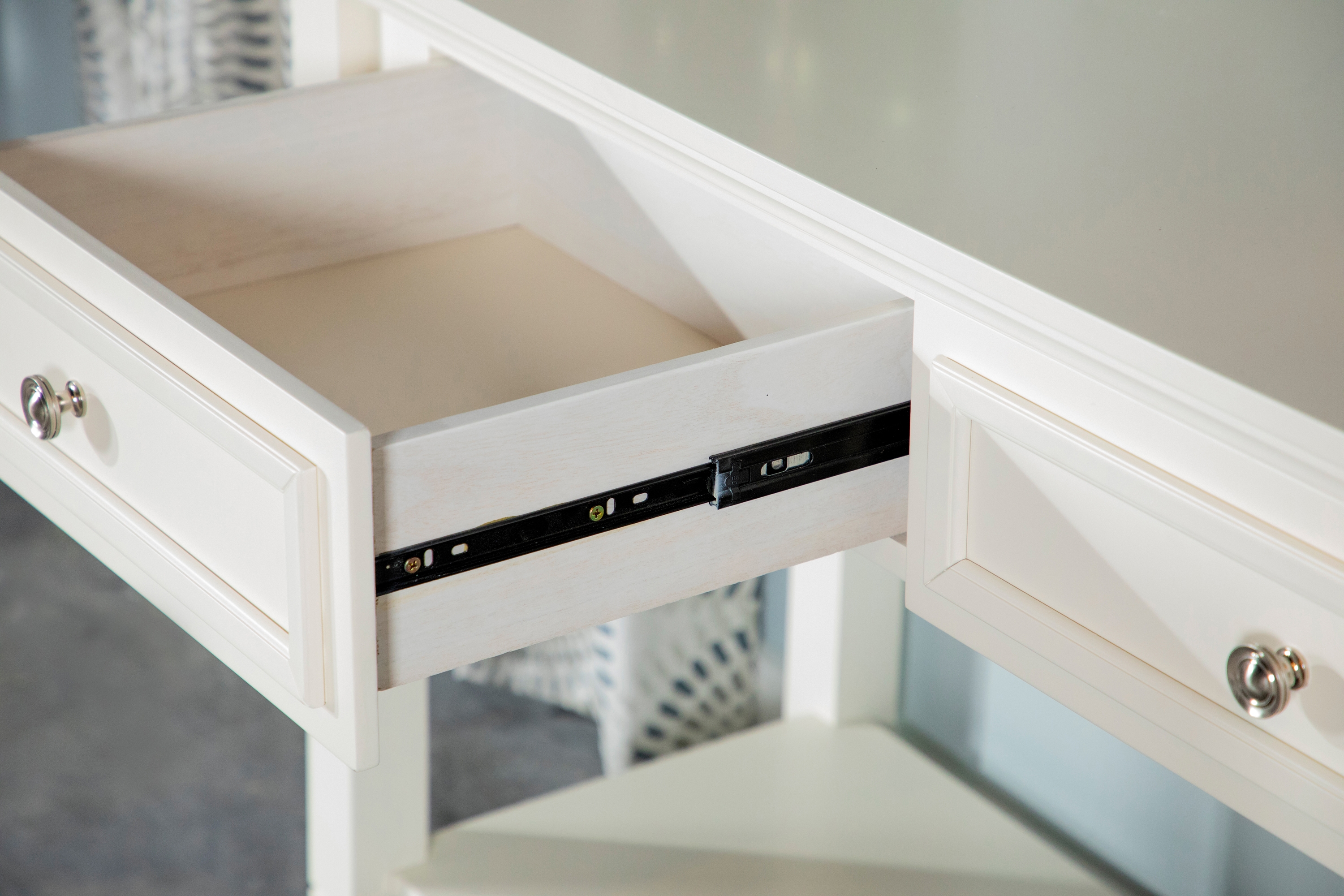 Rectangular 2-drawer Coffee Table White - Image 1