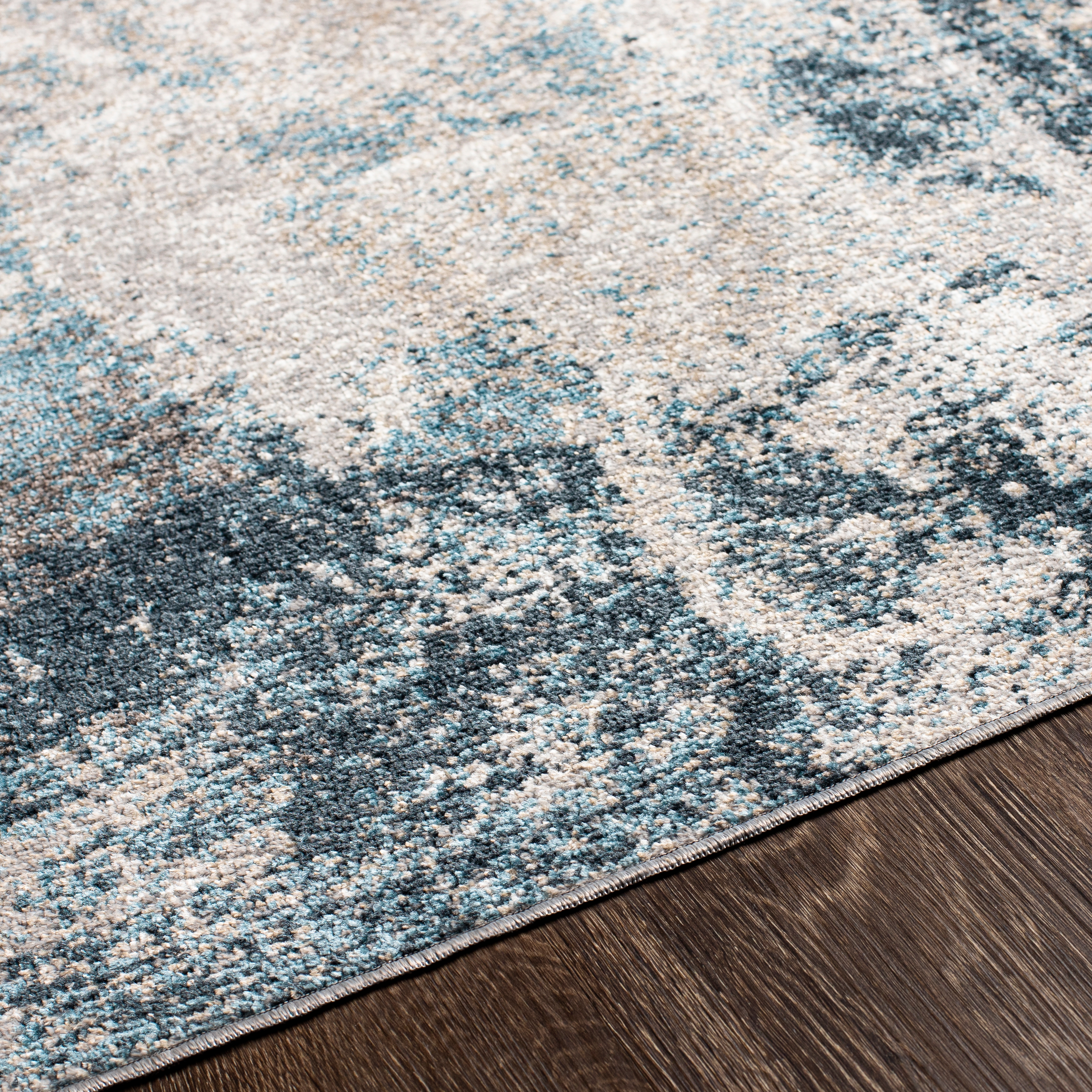 Livabliss Lavadora Blue Indoor 7'10" x 10' Machine Woven Rug - Image 3
