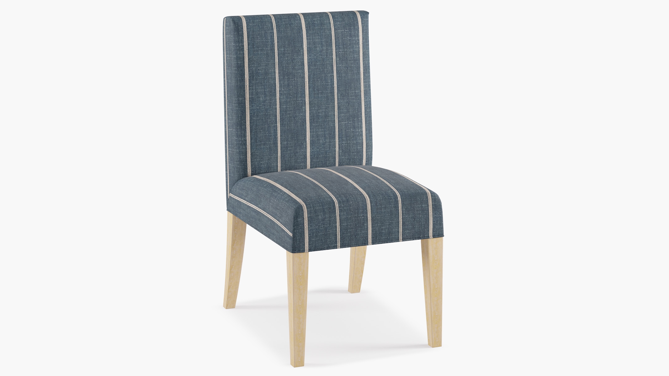 Classic Dining Chair, Indigo Fritz, Natural - Image 1