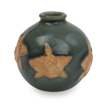 Evgenia Orchid in Splendor Celadon Ceramic Table Vase - Image 0