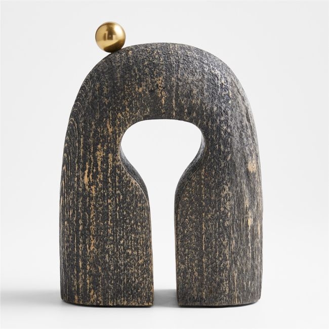 Lockhart Ebonized Wood Tabletop Sculpture - Image 0