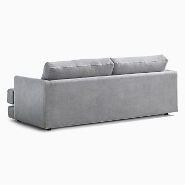 Haven Sofa, Poly, Yarn Dyed Linen Weave, Alabaster, Concealed Supports - Image 3
