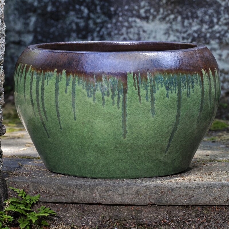 Maia 3-Piece Ceramic Pot Planter Set (Set of 3) - Bayou Bronze - Image 0