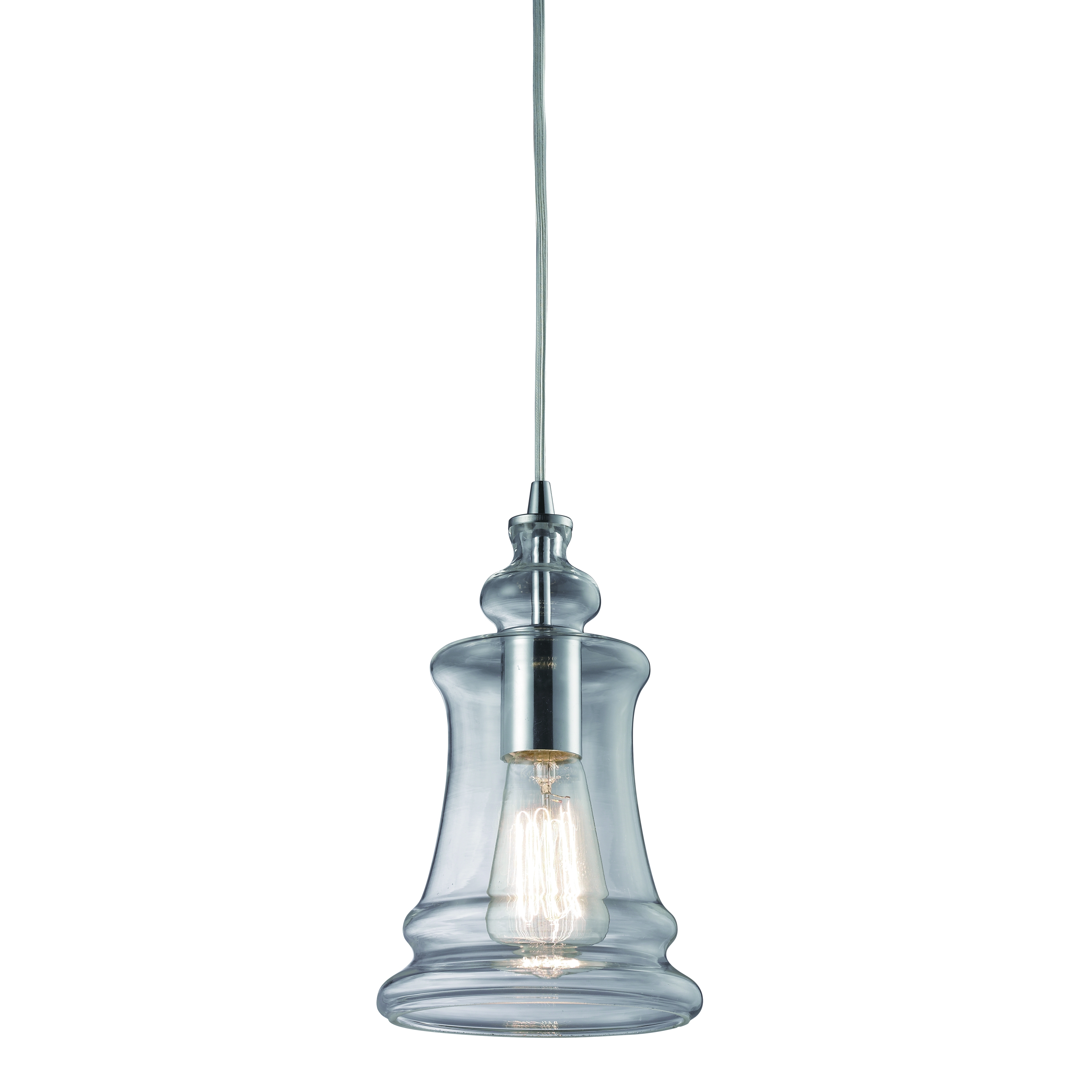 Menlow Park 6'' Wide 1-Light Mini Pendant - Polished Chrome - Image 0