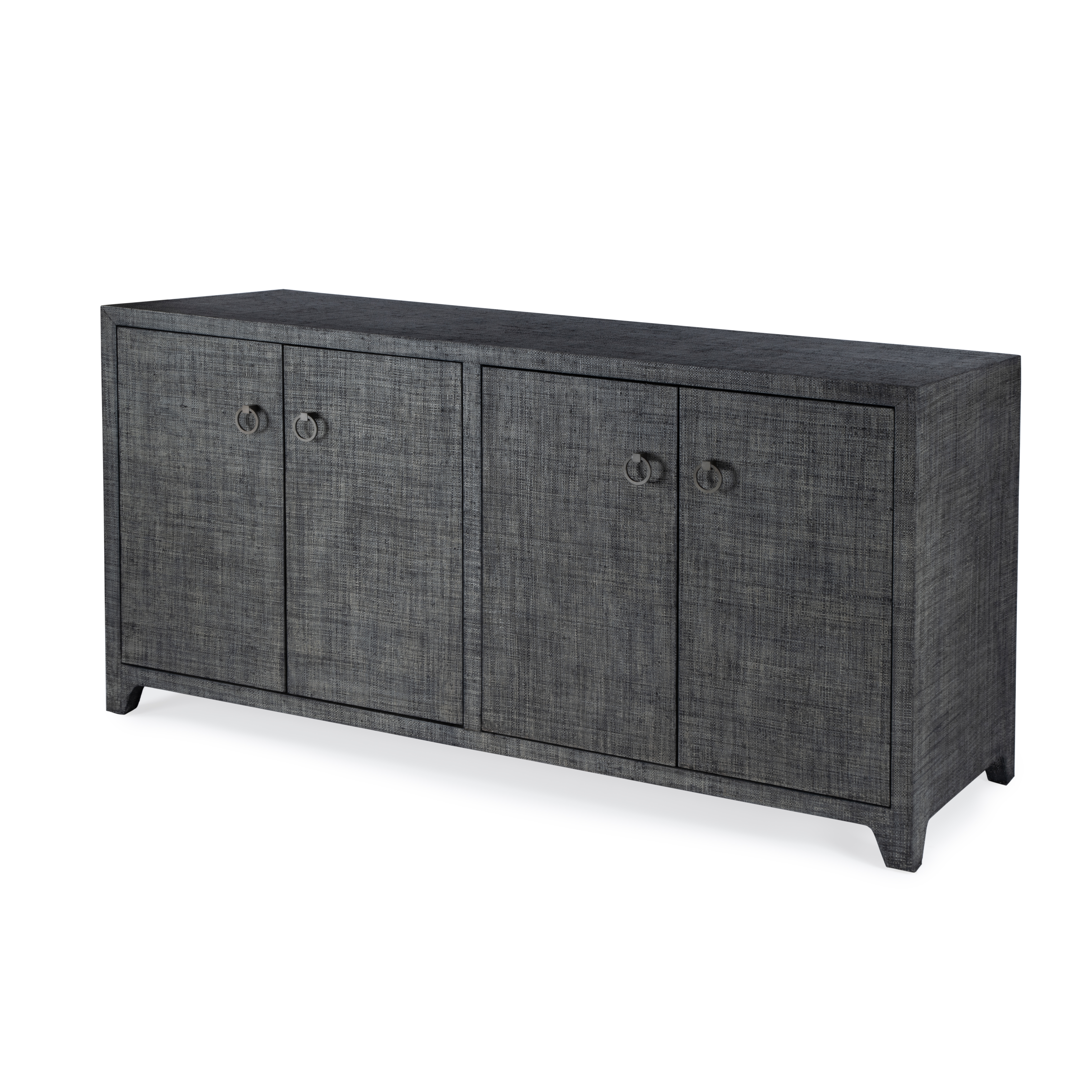 Bar Harbor Charcoal Raffia Sideboard - Image 0