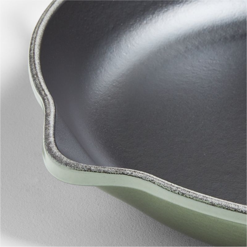 Le Creuset ® Signature 10.25" Thyme Enameled Cast Iron Skillet - Image 4