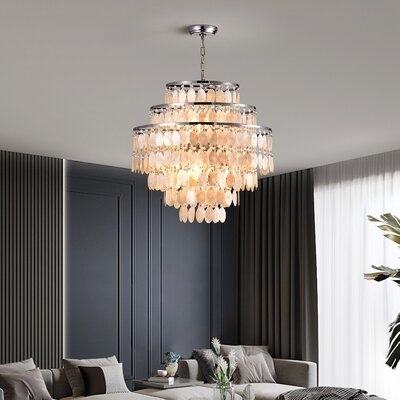 Sellner 5 - Light Unique Tiered Chandelier with Seashell Accents - Image 0