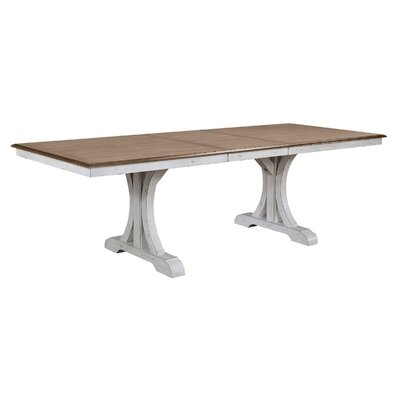 Highland Extendable Solid Oak Pedestal Dining Table - Image 0