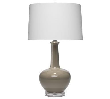 Brawley Ceramic Table Lamp, Grey - Image 1