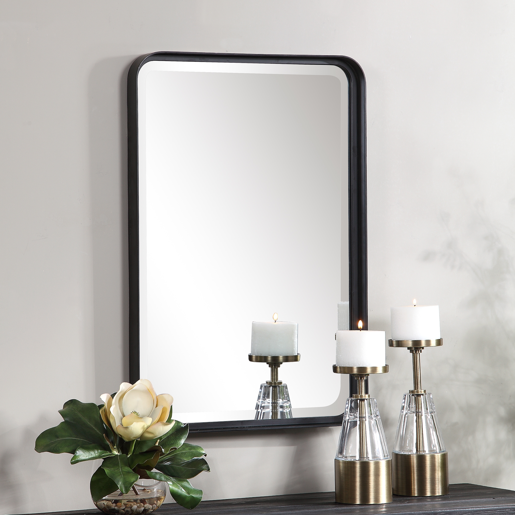 Croften Black Vanity Mirror - Image 3