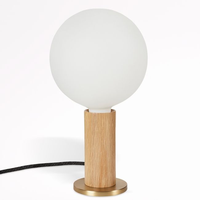 Tala Oak Table Lamp with Sphere IV Bulb - Image 0