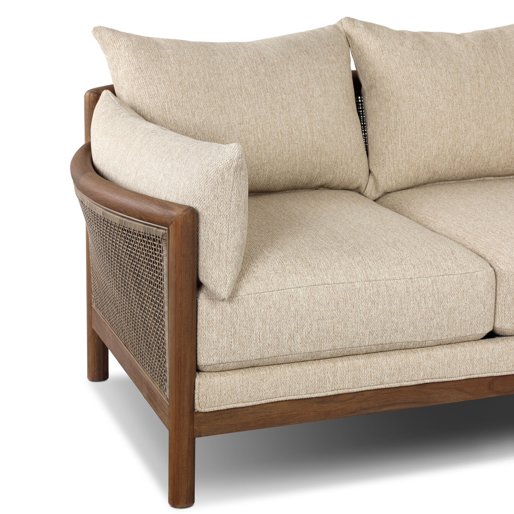 Barbosa Outdoor Sofa-86" - Concha Beige - Image 9