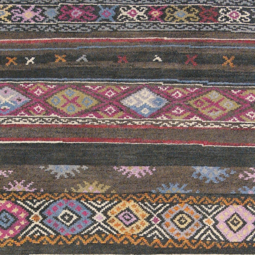 Kyah Brown Indoor 6'7" x 9'10" Handmade Rug - Image 1