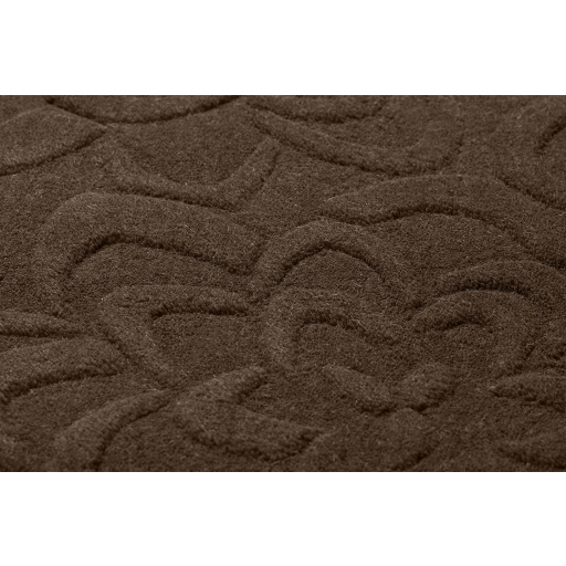 Sculpture Brown Indoor 9' x 13' Handmade Rug - Image 1