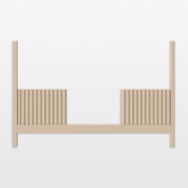 Babyletto Moab Taupe Wood Toddler Bed Rail - Image 0