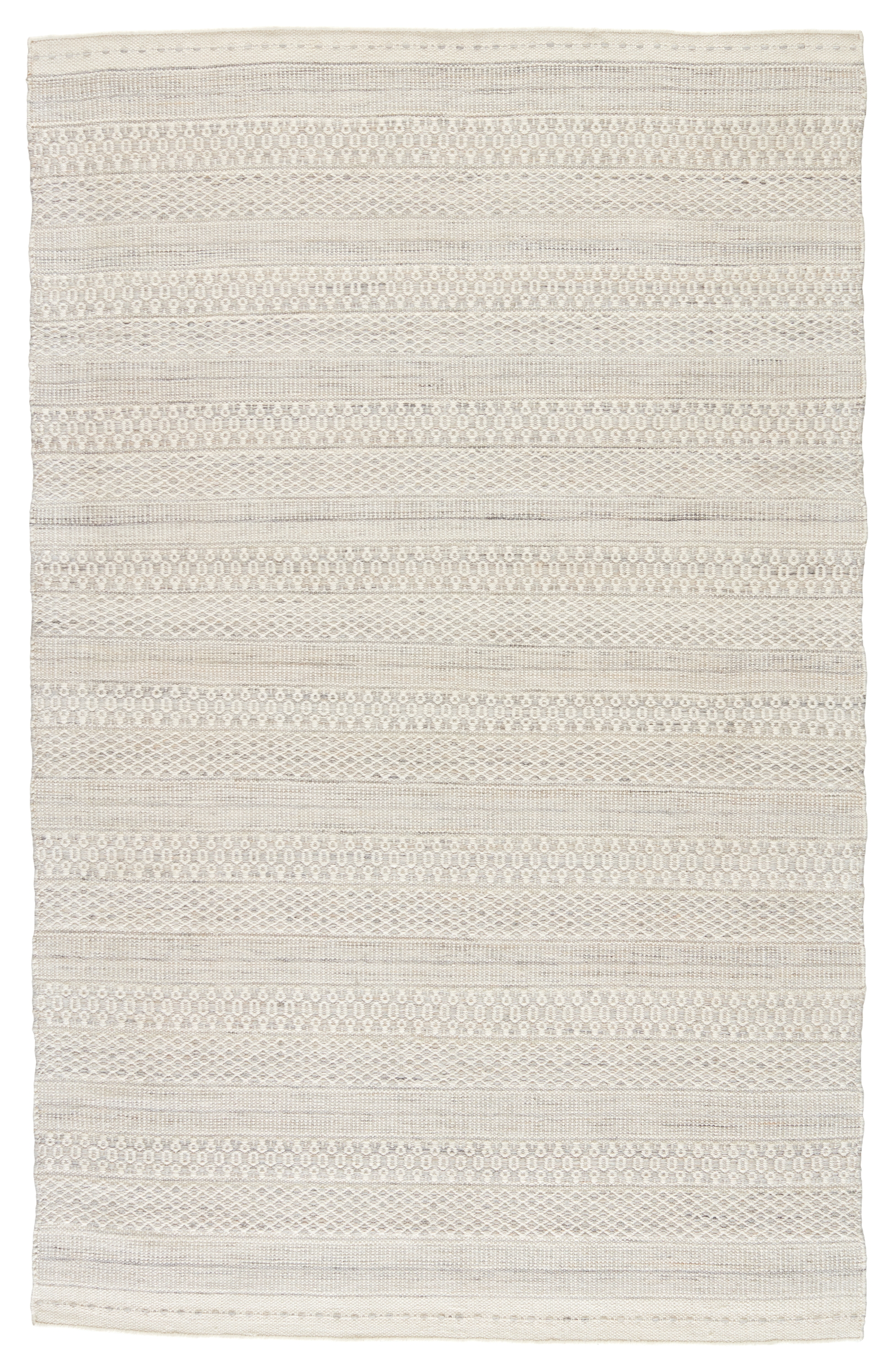 Lenna Indoor/ Outdoor Tribal Cream/ Light Gray Area Rug (9'X12') - Image 0