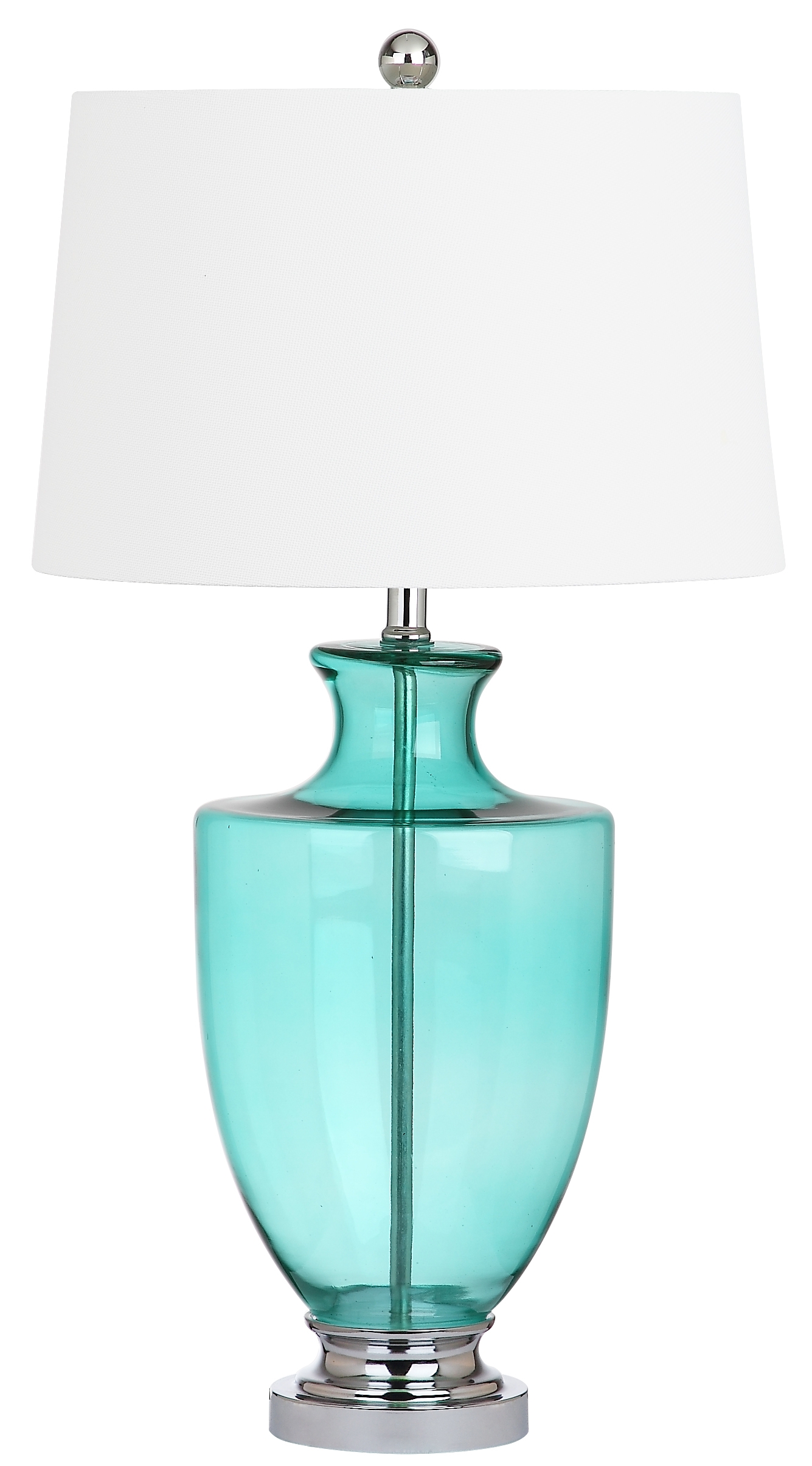 Desiree 30-Inch H Glass Table Lamp - Green - Safavieh - Image 1