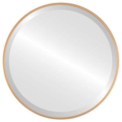 Campfort Framed Round Mirror - Rubbed Black - Image 0