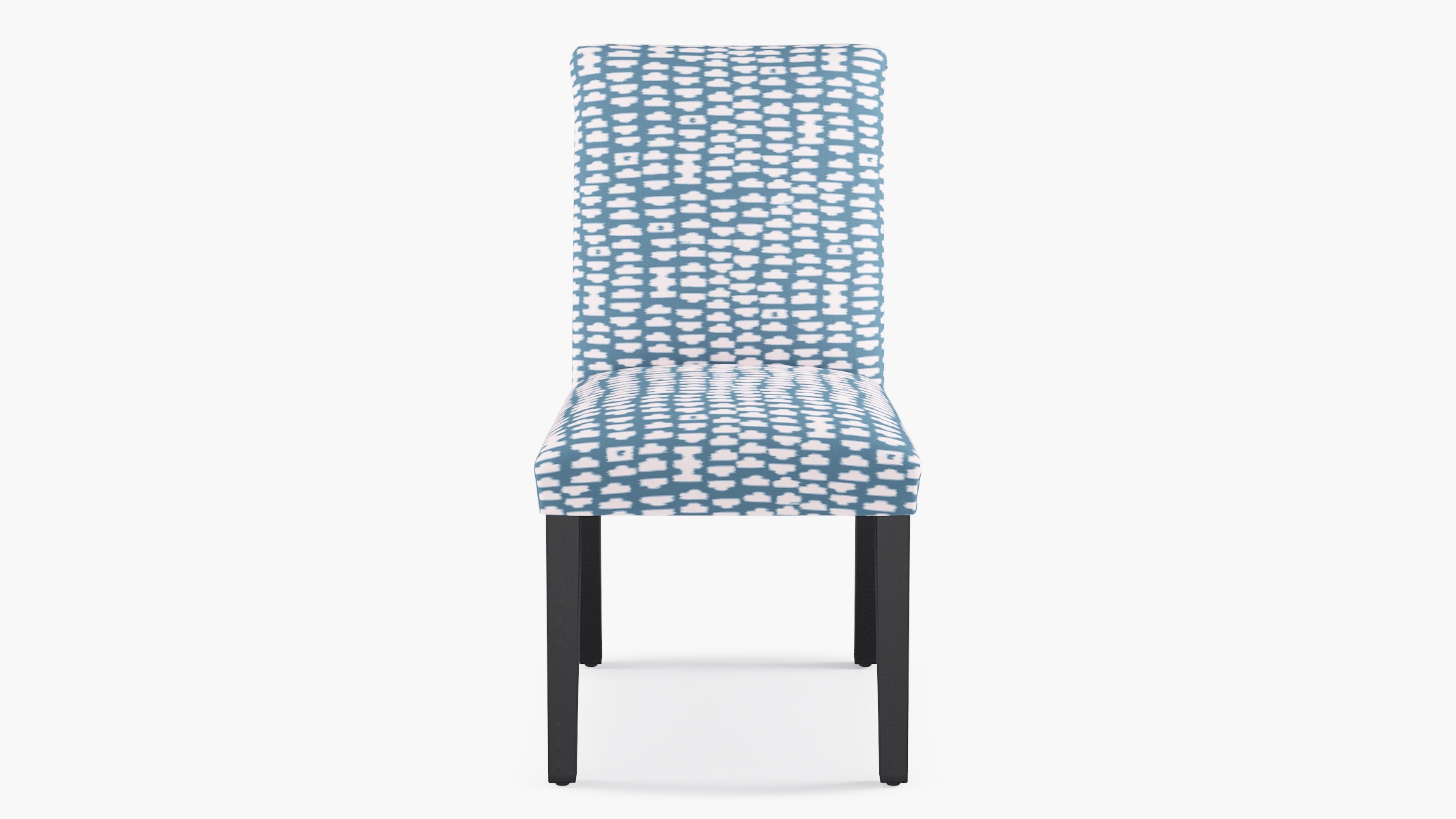 Classic Dining Chair, Dusty Blue Odalisque, Black - Image 0