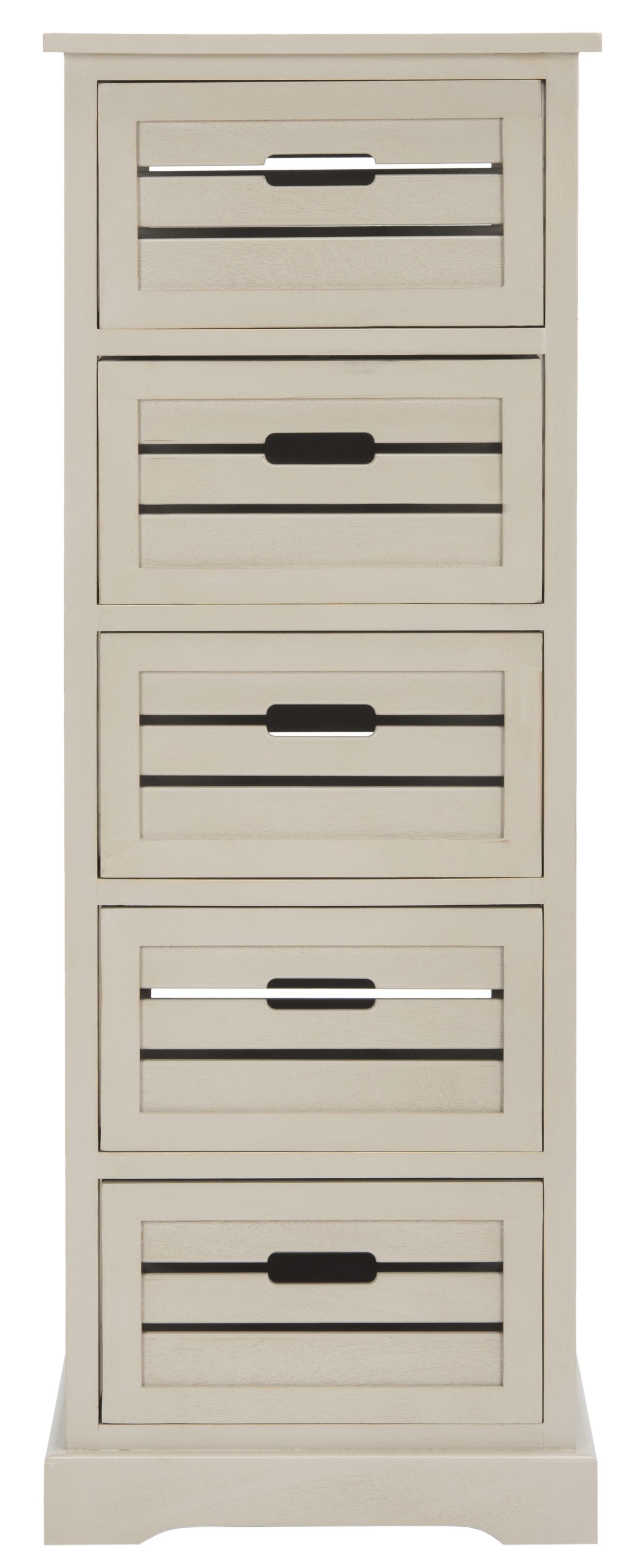 Sarina 5 Drawer Cabinet - Distressed Cream - Safavieh - Image 0