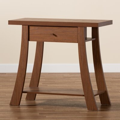 Annison Modern And Contemporary Dark Brown Finished Wood 1-Drawer Console Table - Image 0