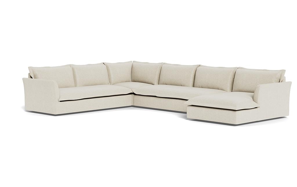 Skylar 4-Piece (5-Seat) Corner Sectional Sofa with Right Chaise - Image 2