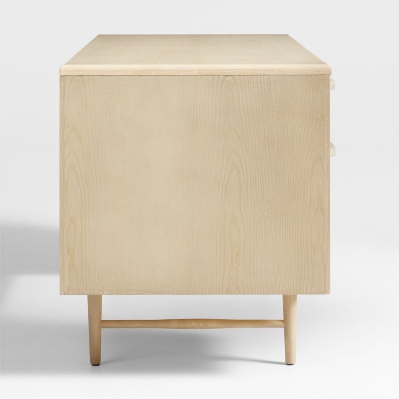 Kaufman 62" Natural and Blonde Wood Desk with File Drawer - Image 7