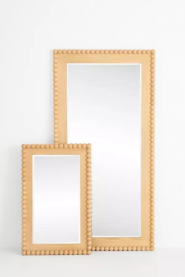 Pippa Wood Bobbin Rectangle Dressing Floor Mirror - Image 0