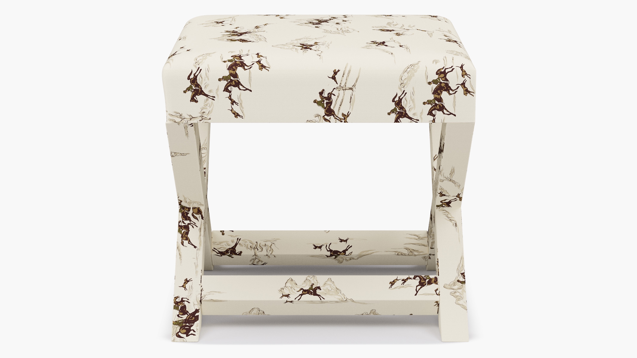 X Bench, Green Cotswold Hunt - Image 2