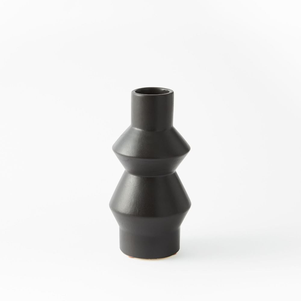 Totem Vase, 10.5", Slate - Image 0