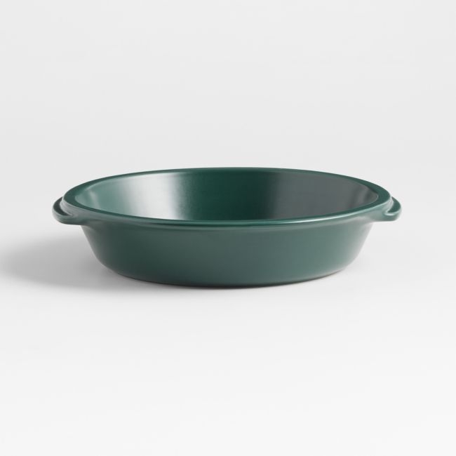 Emile Henry x Crate & Barrel Green Ceramic Pie Dish - Image 0