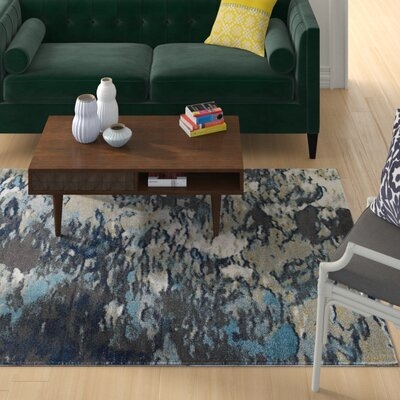 Burntwood Entourage Contemporary Modern Abstract Red/Orange Area Rug - Image 0